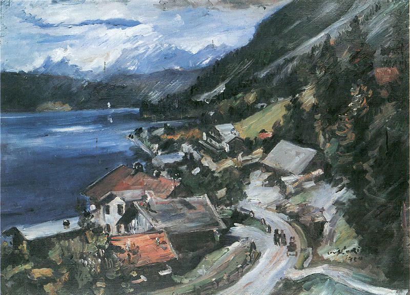 Lovis Corinth Walchensee, Serpentine oil painting image